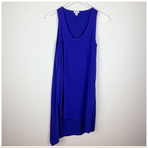 Splendid Blue Layered Tank‎ Dress Hi-low Sleeveless Small - Picture 5 of 12